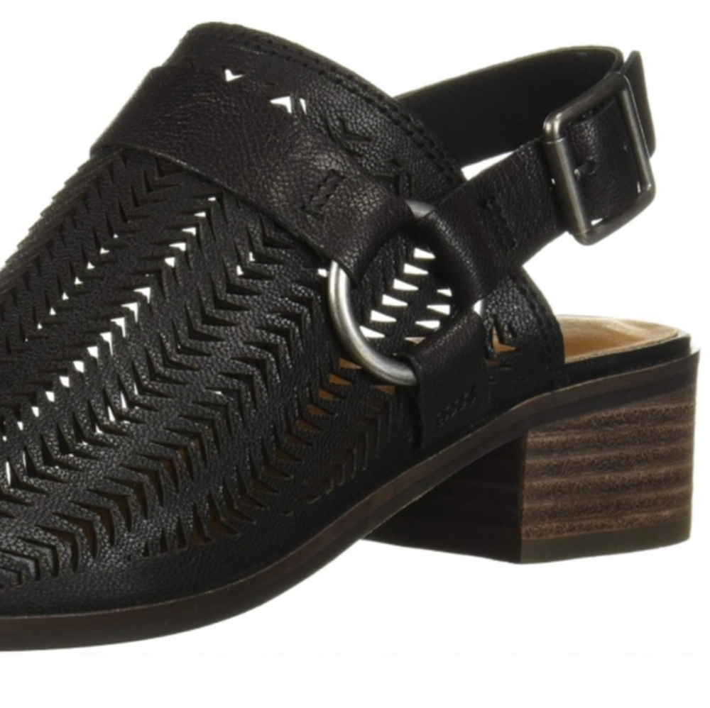 Lucky Brand Kaedy Mules black with silver hardware size 8.5 - Picture 8 of 8